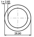 Trubka bezešvá 3/4" (26,90x2,65mm)