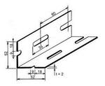 Profil L 52 x 52 x 2 mm děrovaný