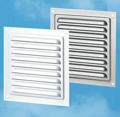 Mřížka ventilační kovová MVM250 – 250 × 250 mm bílá