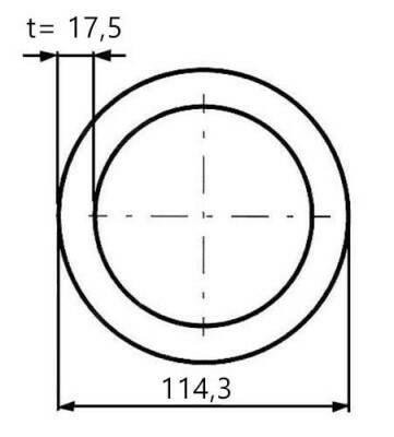Trubka bezešvá 114,3 x 17,5 mm