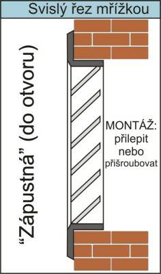 Mřížka ventilační bílá obdélník P30306 bílá