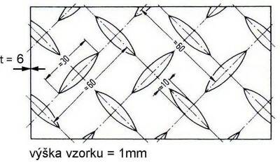 Plech lístek černý 6 mm (1,5 x 3 m)