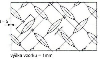 Plech lístek černý 5 mm (1x2m)