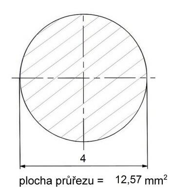 Kruhová ocel nerezová tažená 4 mm