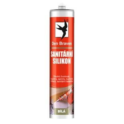 Silikon sanitární Den Braven SL transparentní – 280 ml