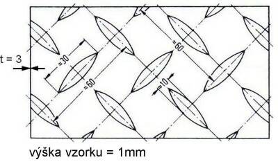 Plech lístek černý 3 mm (1x2m)